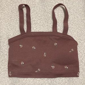 Gilly Hicks floral open back top